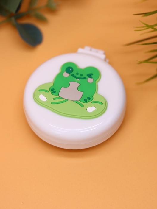Расческа раскладная с зеркалом  &quot;Froggy folding&quot;, white 