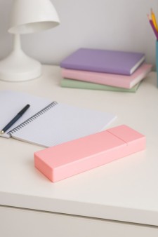 Пенал "Plastic square", red