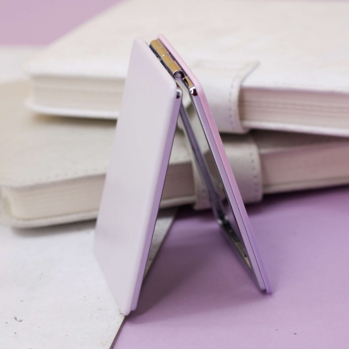 Зеркало "Кот-единорог", розово-фиолетовый 