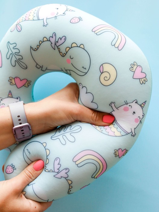 Игрушка- Подушка для шеи Hugme toys «Радуга» 