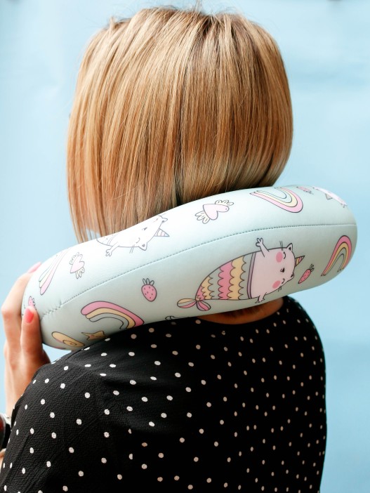 Игрушка- Подушка для шеи Hugme toys «Радуга» 