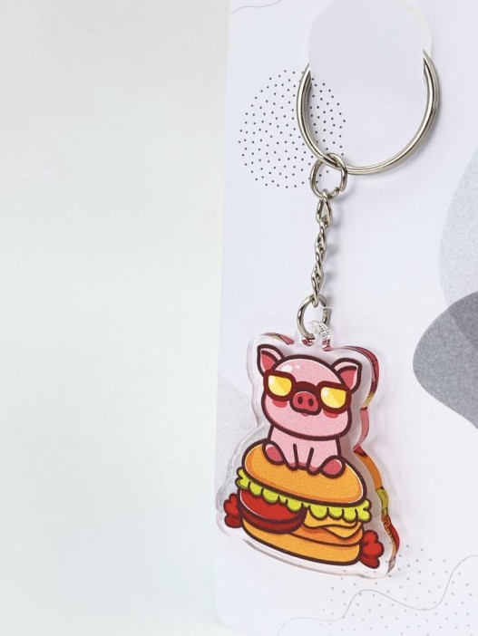 Брелок &quot;Cool pig hamburger&quot; 