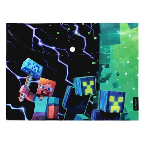 Папка-конверт на кнопке А4 &quot;My game&quot;, пластик, 160 мкм 