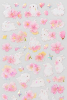 Наклейки "Flower bunny"