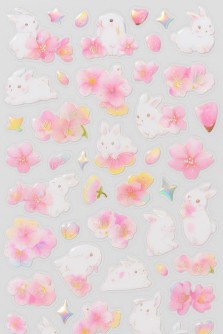 Наклейки "Flower bunny"
