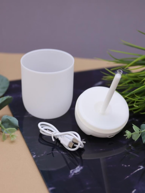 Настольный увлажнитель воздуха - ночник iLikeGift "Мишка", белый, (портативный, USB)