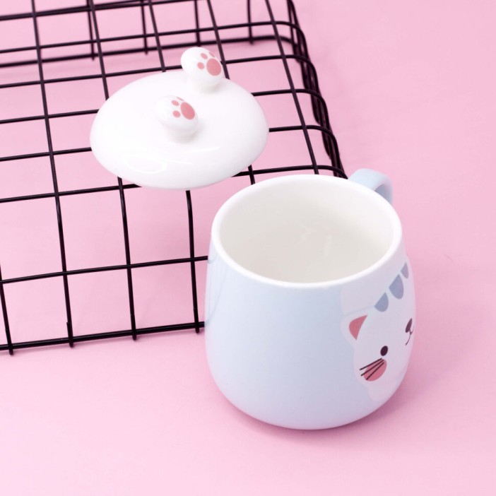 Кружка "Face animals", blue (440ml) 