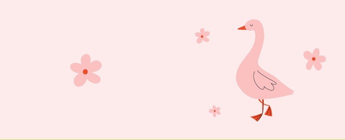 Обложка для студенческого «Pink goose», плотность 600 мкм 