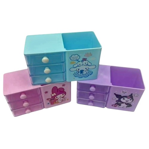 Органайзер для канцелярских принадлежностей "Kuromi", 13,5*6,5*8 см, микс 3 цвета 