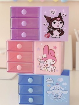 Органайзер для канцелярских принадлежностей "Kuromi", 13,5*6,5*8 см, микс 3 цвета