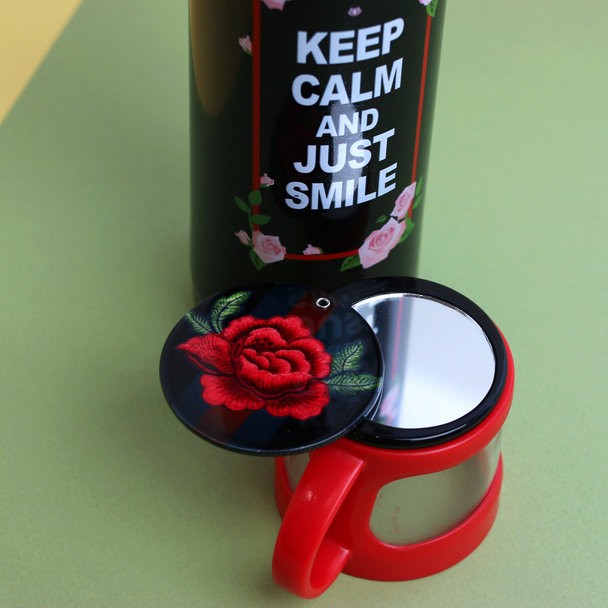 B-HS-6751-Z ТЕРМОС "Keep Calm" black 500ml 