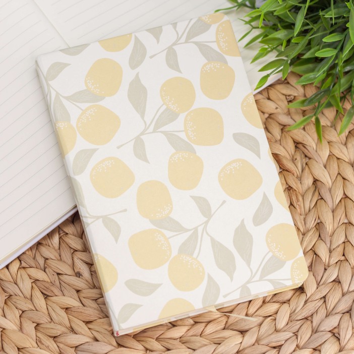Блокнот (A5) &quot;Fruit lemon&quot;, yellow (14.5*21) 