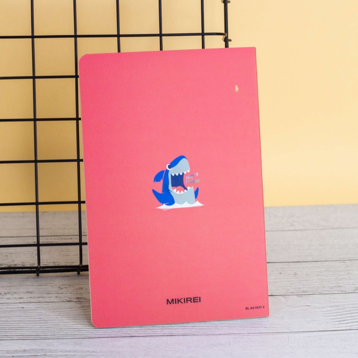 Тетрадь (A5) "Cool shark cry", red (13.5*20.5) 