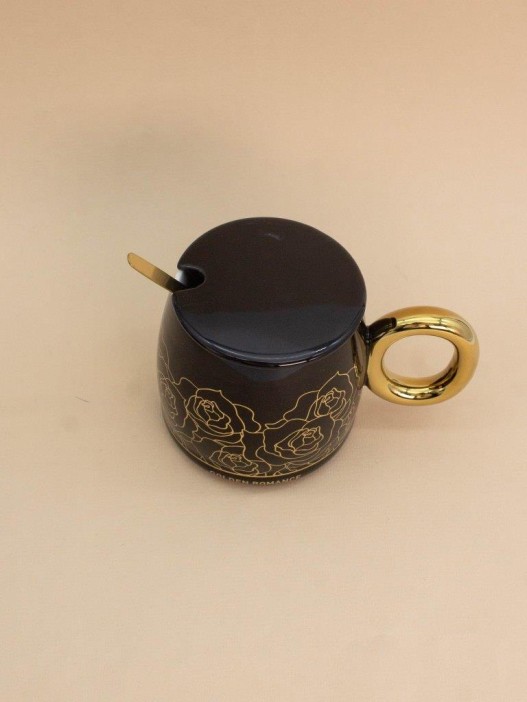 Кружка «Golden romance», black (450 ml) 