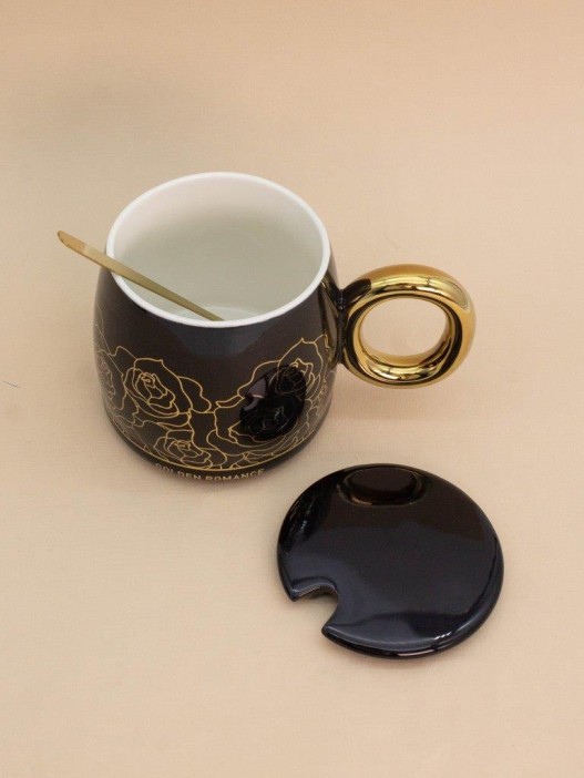 Кружка «Golden romance», black (450 ml) 