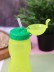 Бутылка "Fruit" с трубочкой, green (400 ml)
