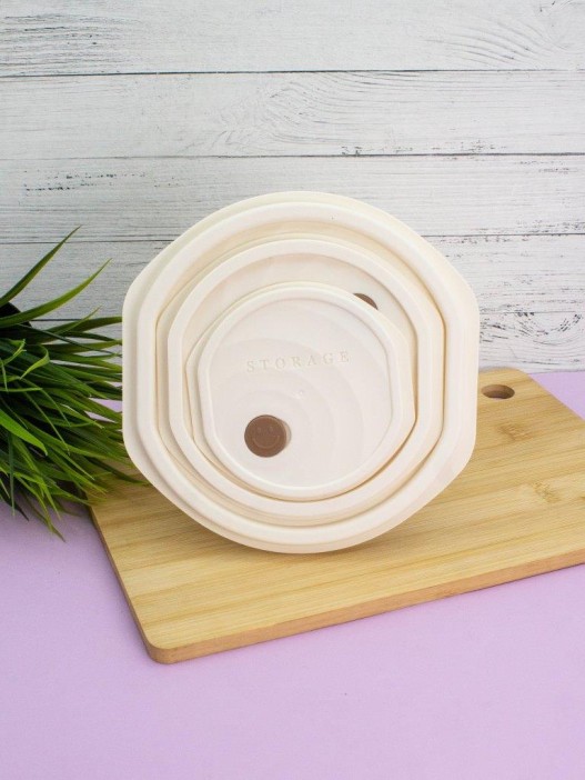 Набор контейнеров 3 шт. «Smile time round» (1 л, 0.53 л, 0.2 л) 