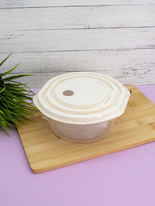 Набор контейнеров 3 шт. «Smile time round» (1 л, 0.53 л, 0.2 л) 