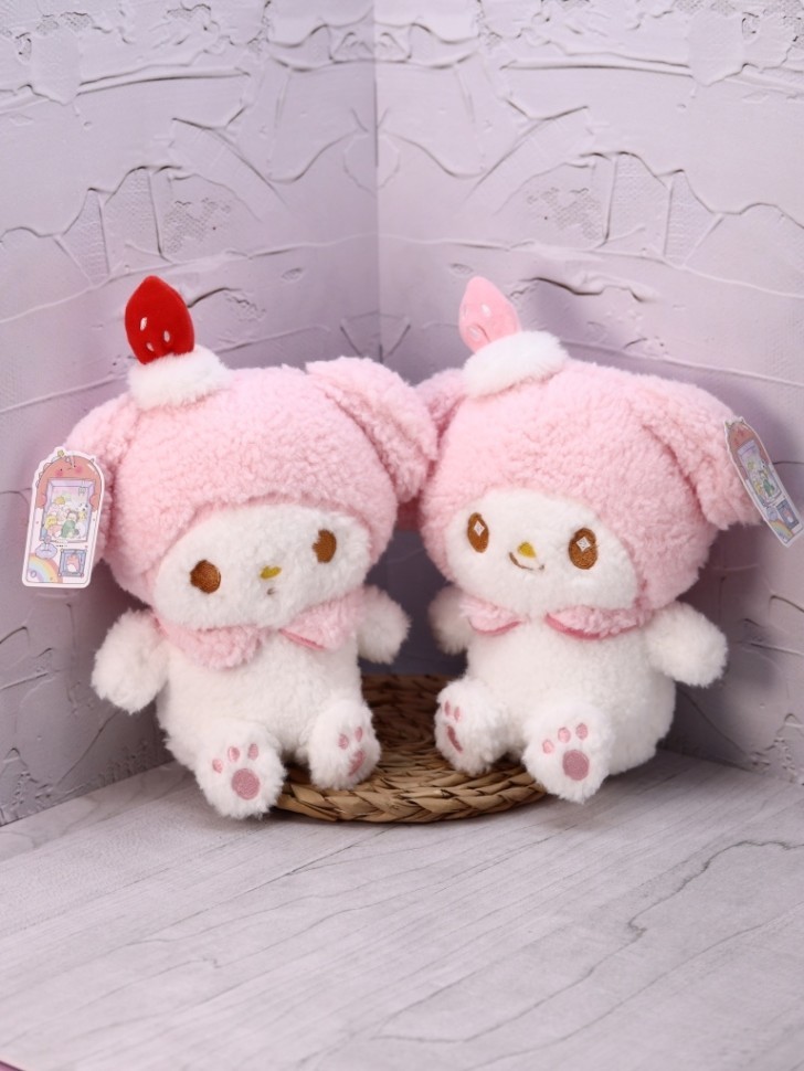 Мягкая игрушка "Зайка с клубникой", микс, 27 см