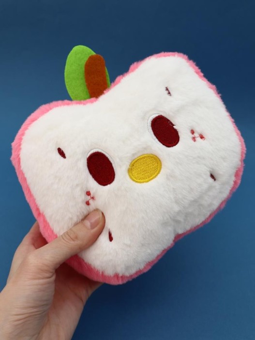Мягкая игрушка &quot;Smiley apple&quot;, pink, 18 см 