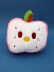 Мягкая игрушка "Улыбчивое яблоко", розовая, 18 см