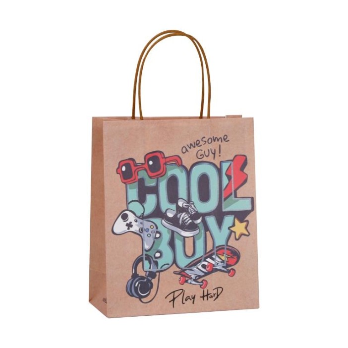 Пакет подарочный крафтовый «CoOol», boy (21*25,5*10) 