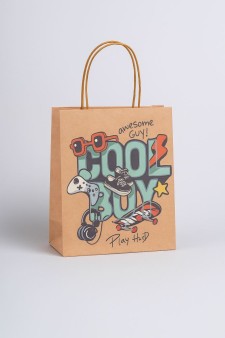 Пакет подарочный крафтовый «CoOol», boy (21*25,5*10)