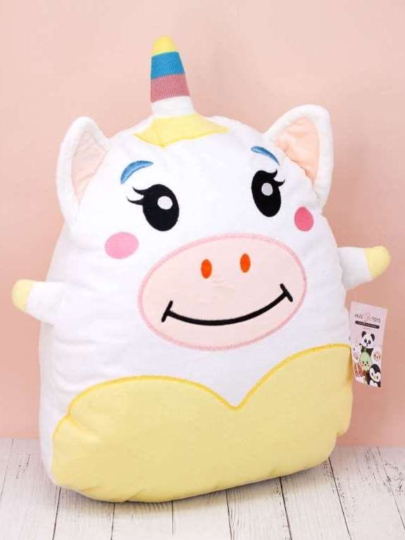 Мягкая игрушка Hugme toys "Единорог", 40 см, белый