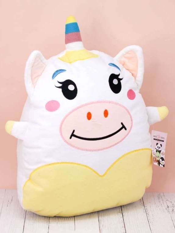 Мягкая игрушка Hugme toys "Единорог", 40 см, белый