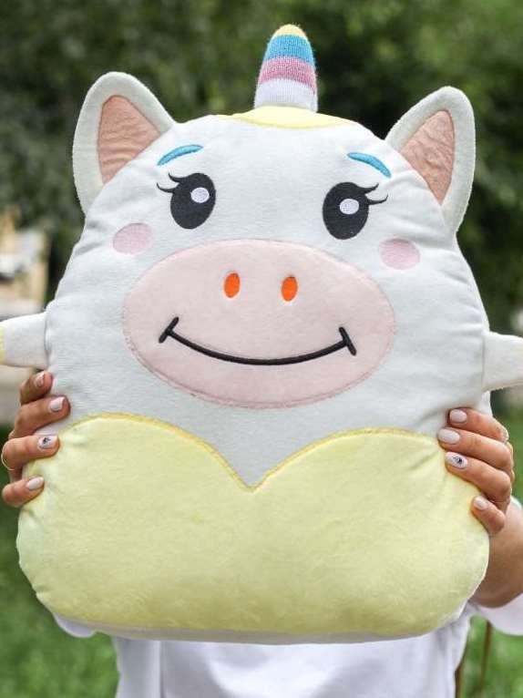 Мягкая игрушка Hugme toys "Единорог", 40 см, белый