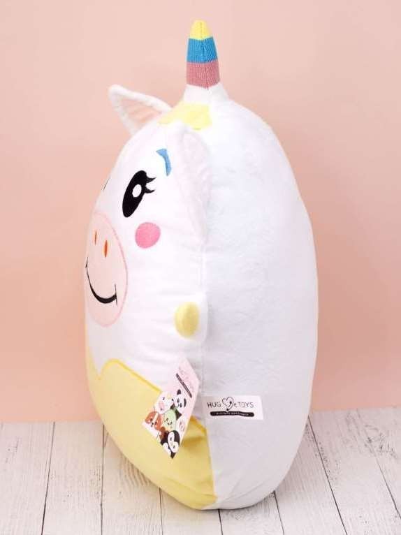 Мягкая игрушка Hugme toys "Единорог", 40 см, белый