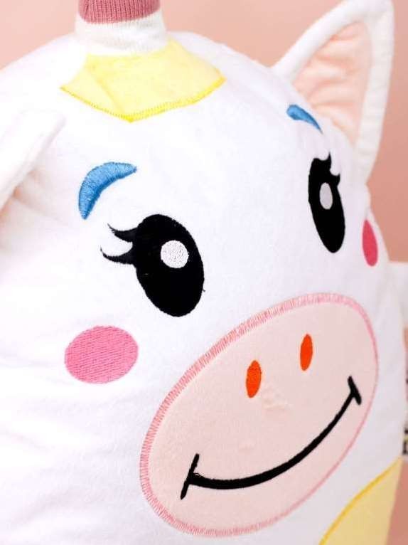 Мягкая игрушка Hugme toys "Единорог", 40 см, белый