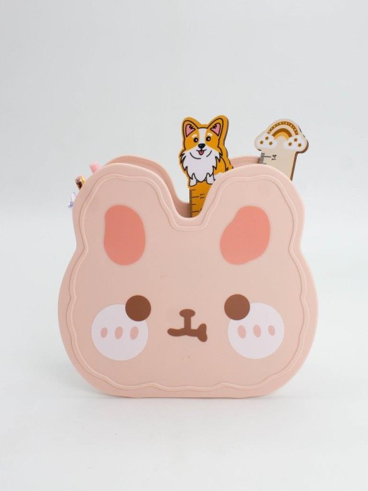 Органайзер для канцелярских и кухонных принадлежностей "Cute hare", pink 