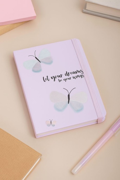Блокнот (А6) &quot;Let your dreams be your wings&quot;, pink (10.5*14.5) 