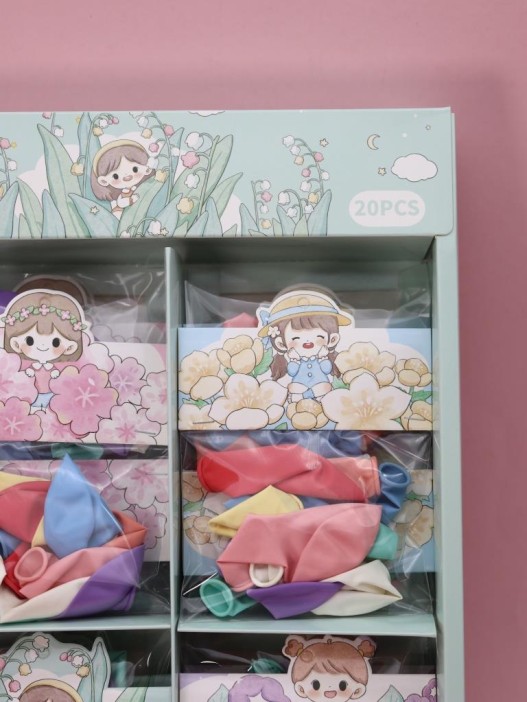 Набор воздушных шаров &quot;Flower Girl&quot;, mix 