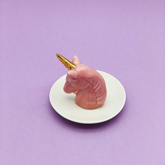 Держатель для украшений "Единорог", pink 