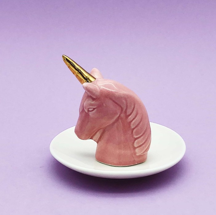 Держатель для украшений "Единорог", pink 