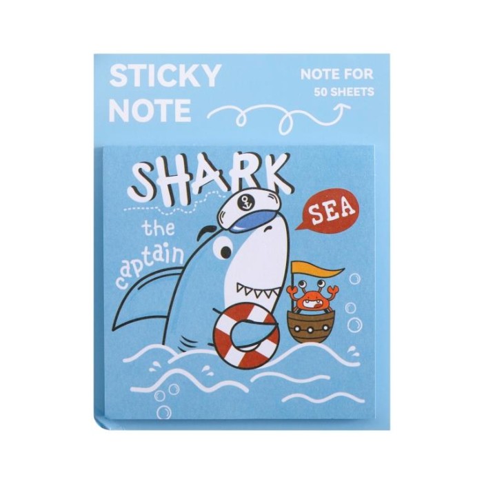 Блок для заметок &quot;Sea shark&quot;, 50 л. 8*8 см 