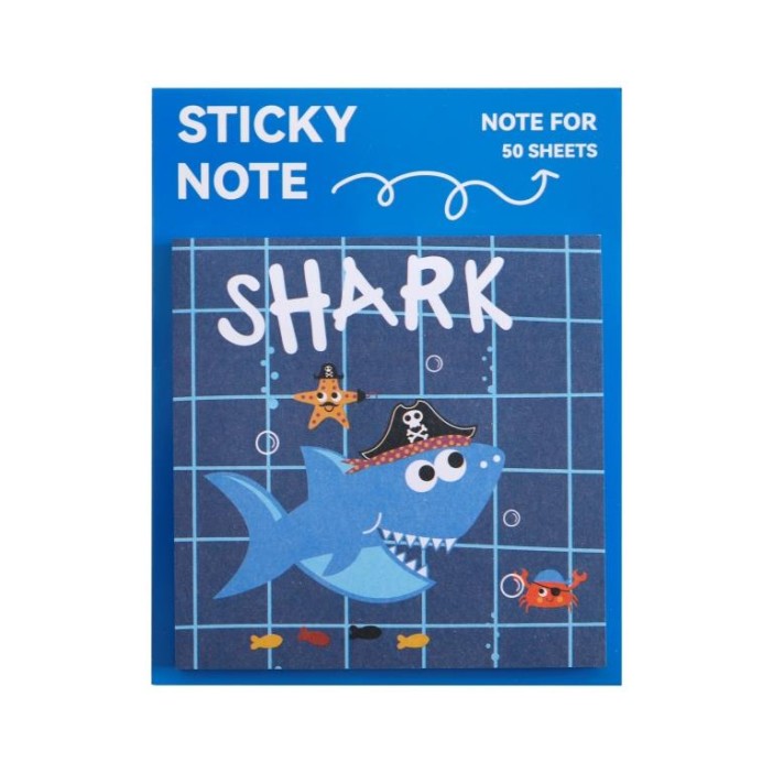 Блок для заметок &quot;Sea shark&quot;, 50 л. 8*8 см 