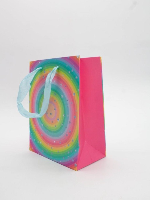 Пакет подарочный «Rainbow Gift», circle (18*23*10) 