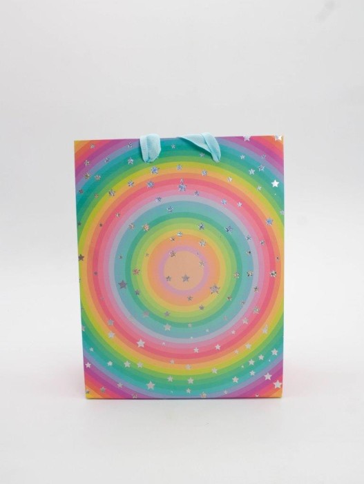 Пакет подарочный «Rainbow Gift», circle (18*23*10) 
