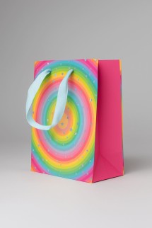 Пакет подарочный «Rainbow Gift», circle (18*23*10)