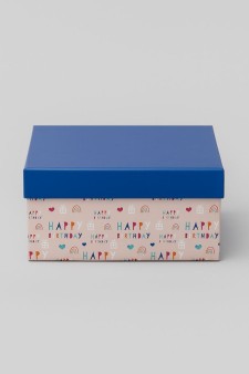 Подарочная коробка «Happy birthday», 17*17*8