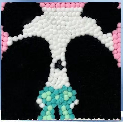 Картина из помпонов на подрамнике Draw Me! «Panda», (20 х 20 см) 