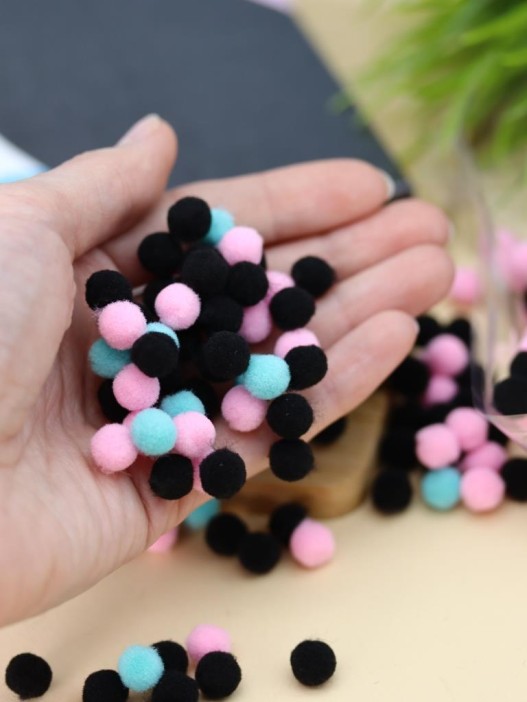 Картина из помпонов на подрамнике Draw Me! «Panda», (20 х 20 см) 