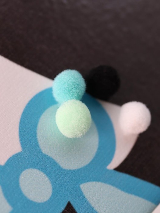 Картина из помпонов на подрамнике Draw Me! «Panda», (20 х 20 см) 