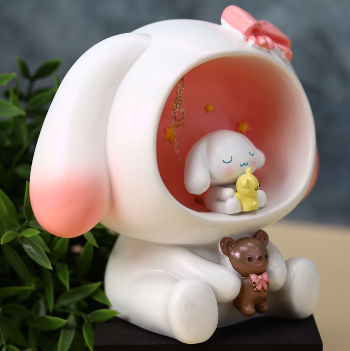 Kопилка - ночник «Plush friends», pink (14,5 см), пластик 