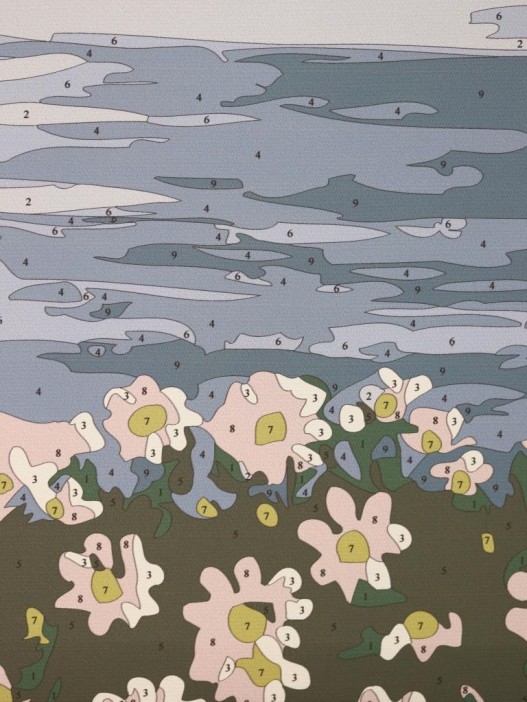 Картина по номерам на подрамнике Draw Me! «White daisies», (20*20 см) 