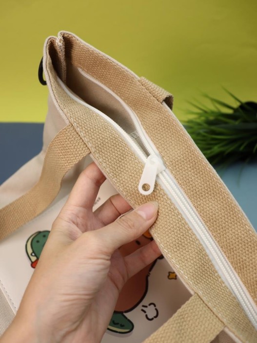 Сумка шоппер &quot;Capybara on a crocodile&quot;, brown 