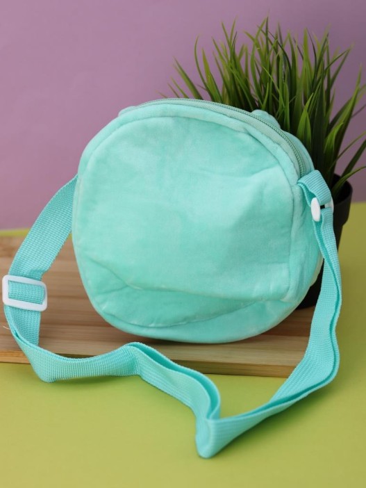 Сумочка плюшевая &quot;Blue owl&quot;, blue (15,5*16 см) 